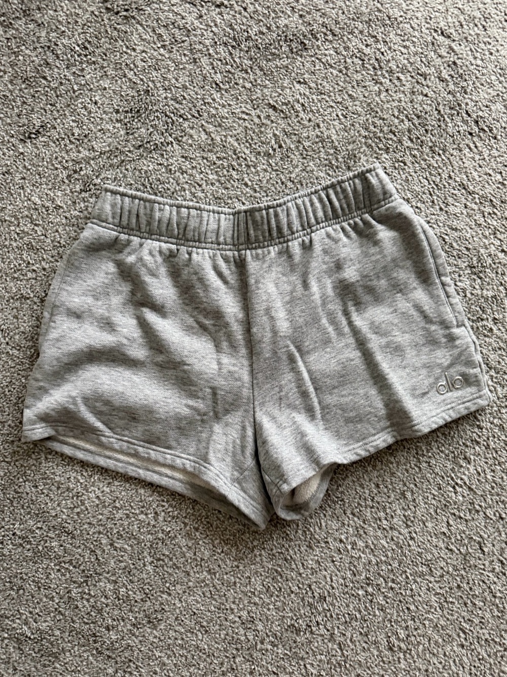 Alo Accolade Shorts in Athletic Heather Grey - Picture 2 of 6